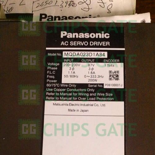 Panasonic servo drives MQDA023D1A84