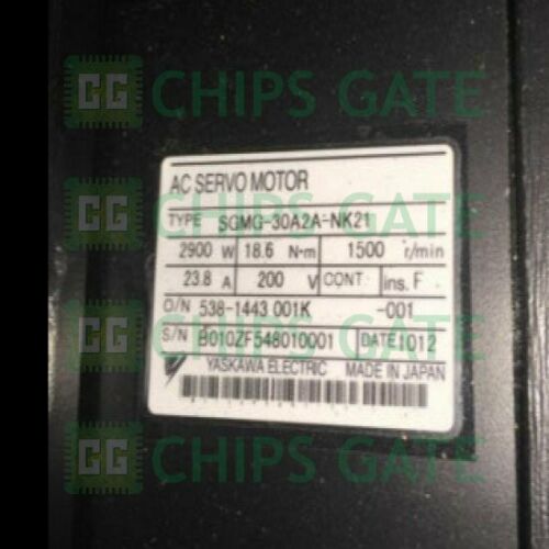 Yaskawa servo motor SGMG-30A2A-NK21