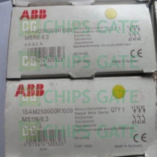 1PCS MS116-6.3, ABB Manual Motor Starter, 1SAM250000R1009
