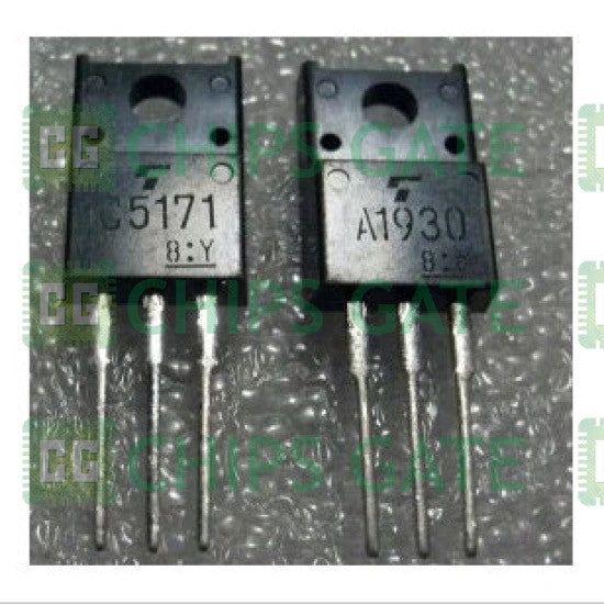 3PCS TOSHIBA 2SA1930 2SC5171 Power Audio Transistors