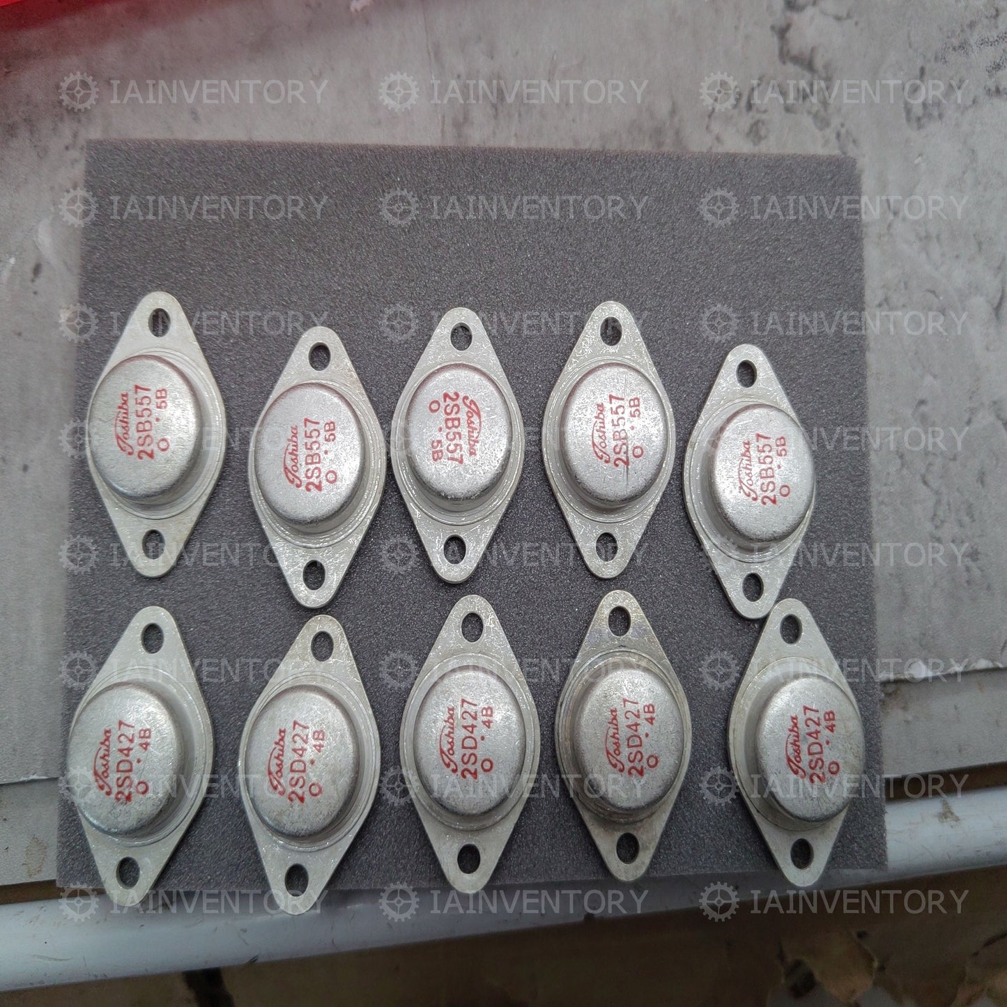 5 PAIRS Transistor TOSHIBA TO3 2SB557/2SD427 B557/D427 100%Genuine and New