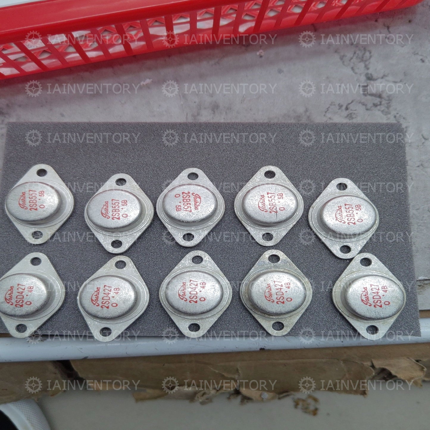 5 PAIRS Transistor TOSHIBA TO3 2SB557/2SD427 B557/D427 100%Genuine and New