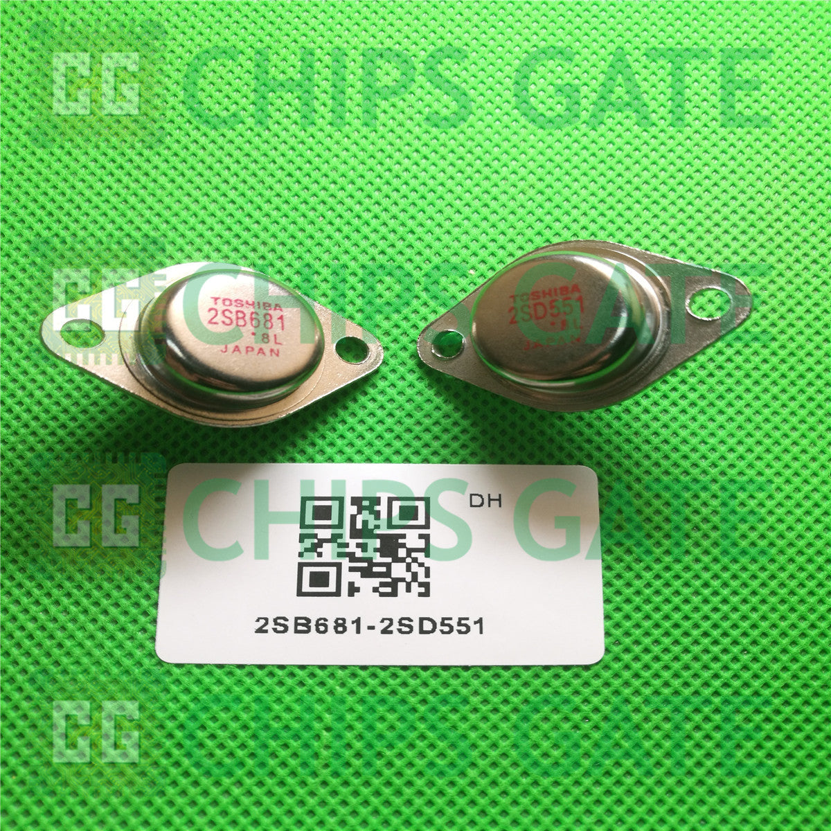 2PCS TOSHIBA TO-3 2SB681/2SD551 B681/D551 100% Genuine and New