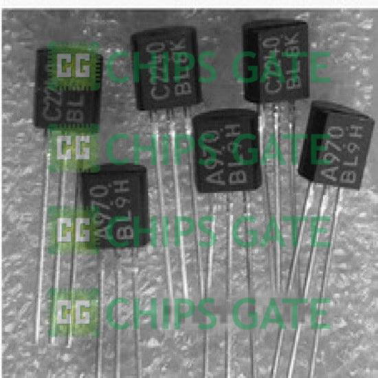 2PCS TOSHIBA 2SA970-GR 2SC2240-GR (A970 C2240,2SA970 2AC2240) Transistor
