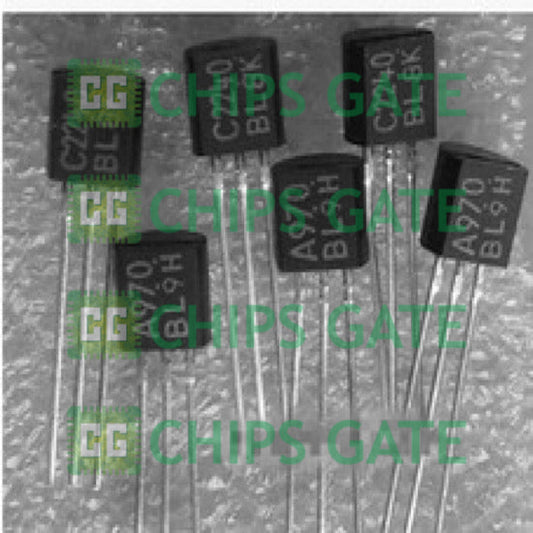 2PCS TOSHIBA 2SA970-GR 2SC2240-GR (A970 C2240,2SA970 2AC2240) Transistor
