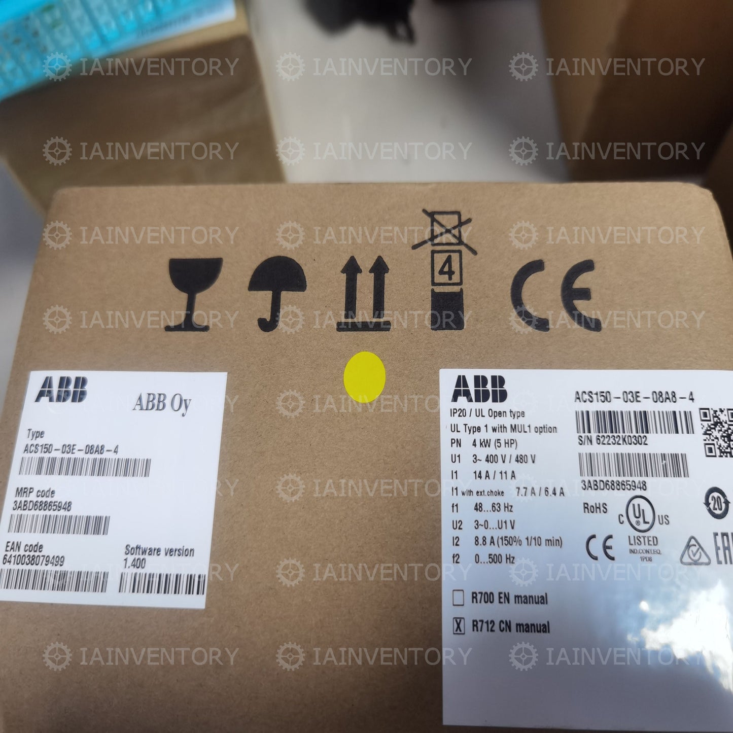 1PCS New ABB Frequency Inverter ACS150-03E-08A8-4 4KW Fast ship with warranty