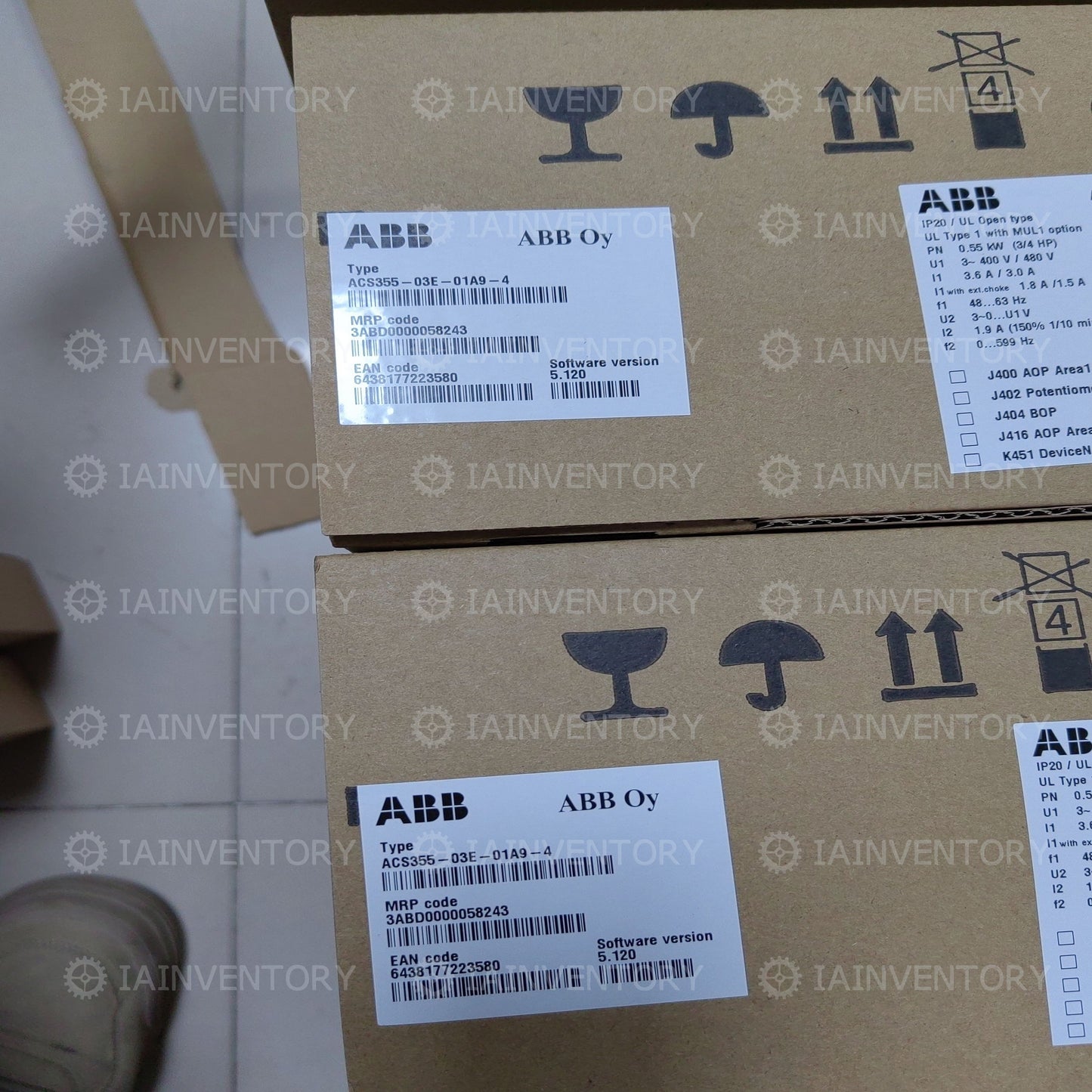 1PCS New ABB inverter ACS355-03E-01A9-4 380V0.55KW Fast ship with warranty
