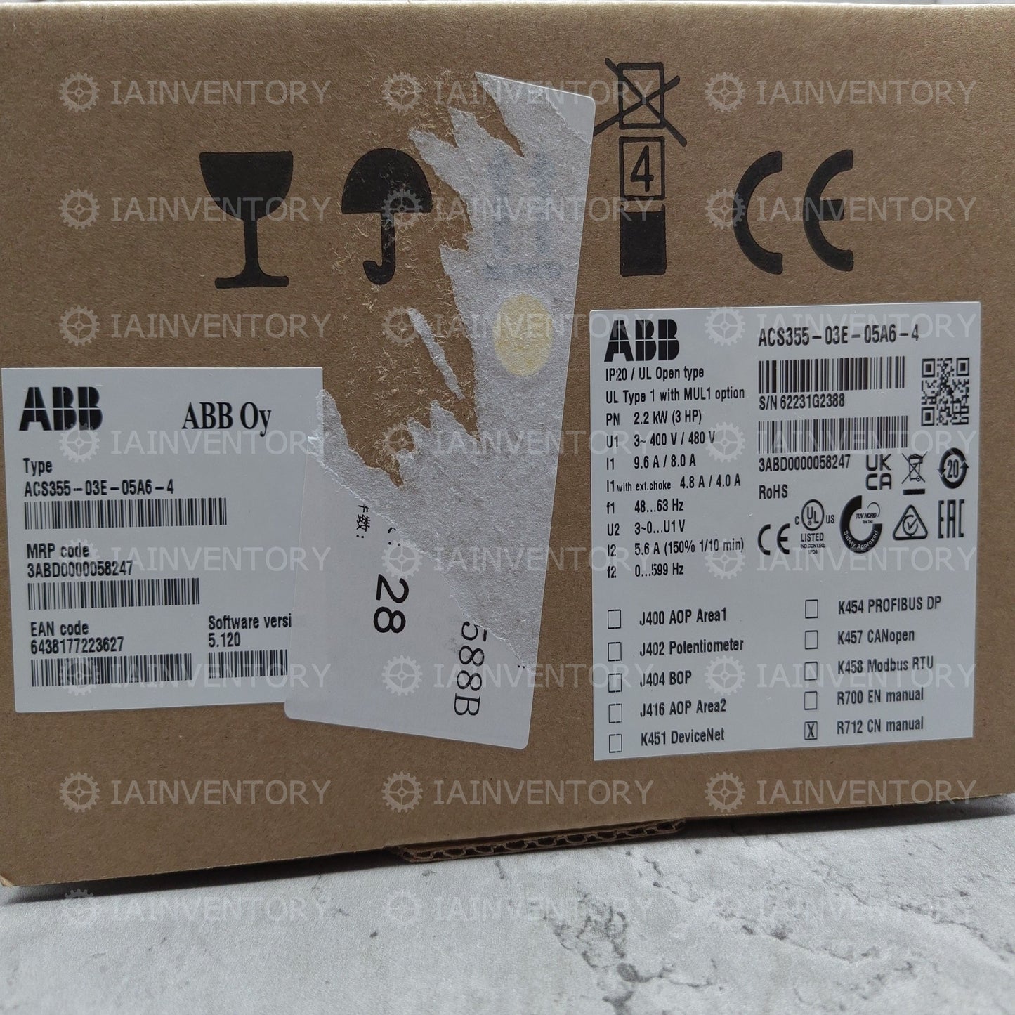 1PCS Brand New In Box ABB Inverter ACS355-03E-05A6-4 Fast ship with warranty