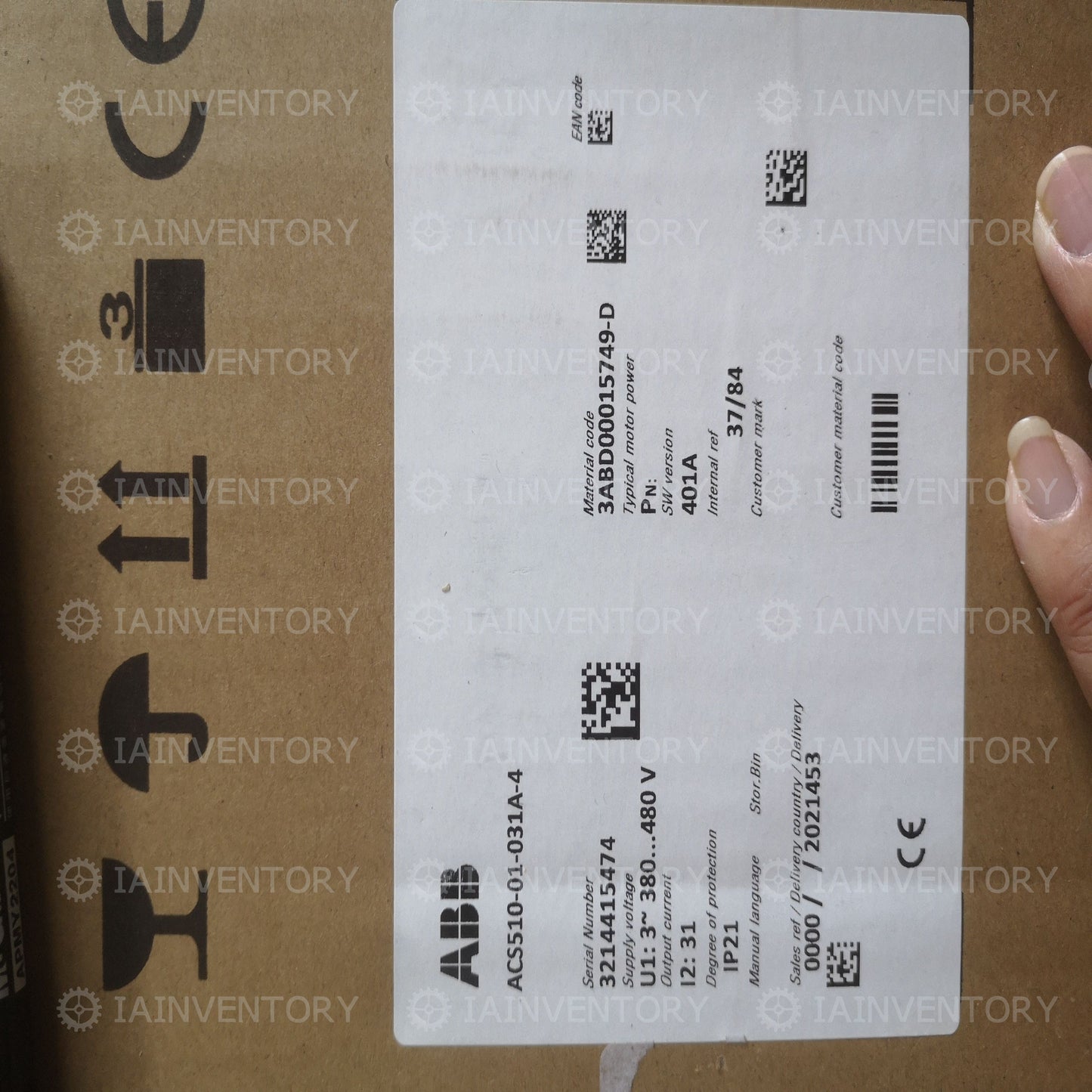 1PCS ABB Inverter ACS510-01-031A-4 ( ACS51001031A4 ) New In Box