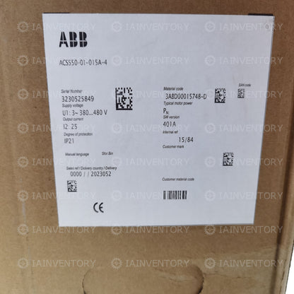 1PCS NEW ABB Inverter ACS550-01-015A-4 Fast ship with warranty