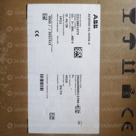 1PCS New In Box ABB Inverter ACS550-01-045A-4 Fast ship with warranty