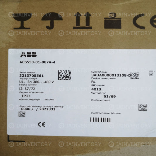 1PCS NEW ABB ACS550-01-087A-4 Fast ship with warranty