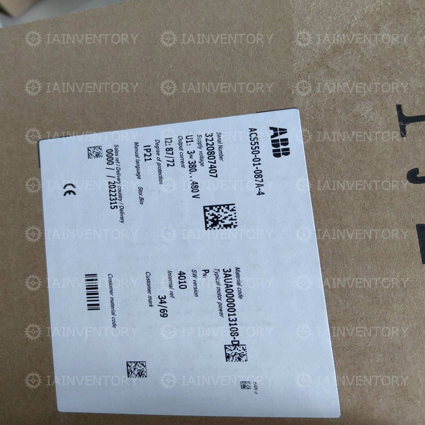 1PCS NEW ABB ACS550-01-087A-4 Fast ship with warranty