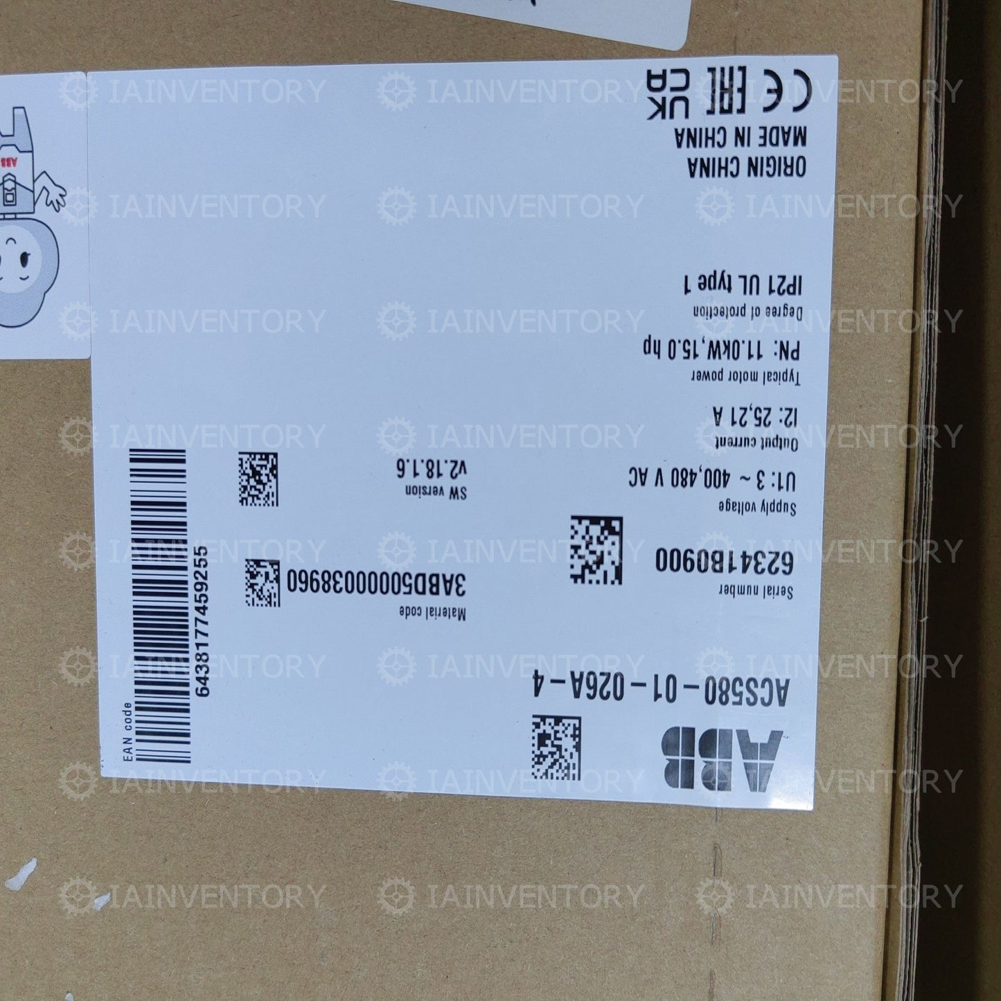 ACS580-01-026A-4 ABB