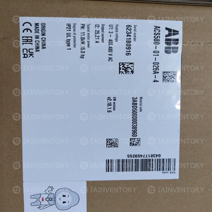 ACS580-01-026A-4 ABB