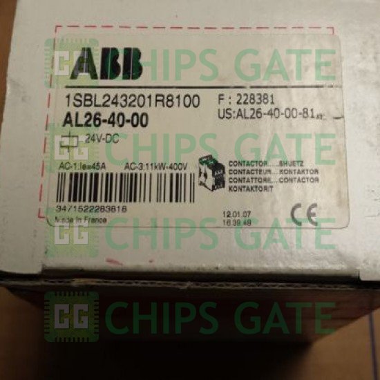 1PCS New ABB Contactor AL26-40-00 24VDC Fast ship with warranty