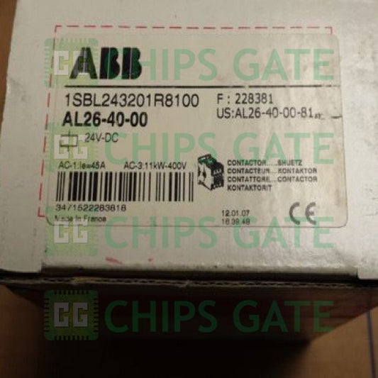 1PCS New ABB Contactor AL26-40-00 24VDC Fast ship with warranty