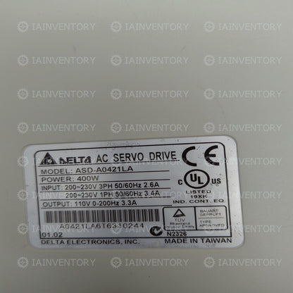 1PCS Delta Servo Drive ASD-A0421LA 400W
