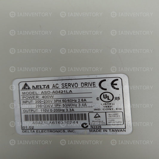 1PCS Delta Servo Drive ASD-A0421LA 400W
