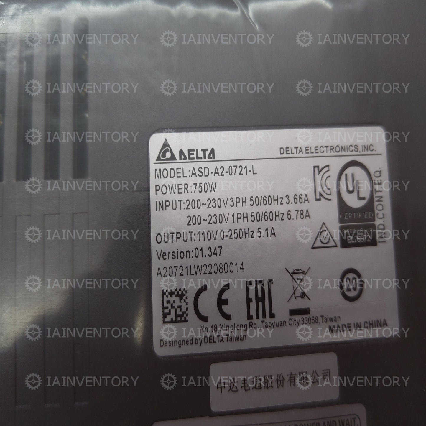 1PCS NEW Delta Servo Drive ASD-A2-0721-L ( ASDA20721L )