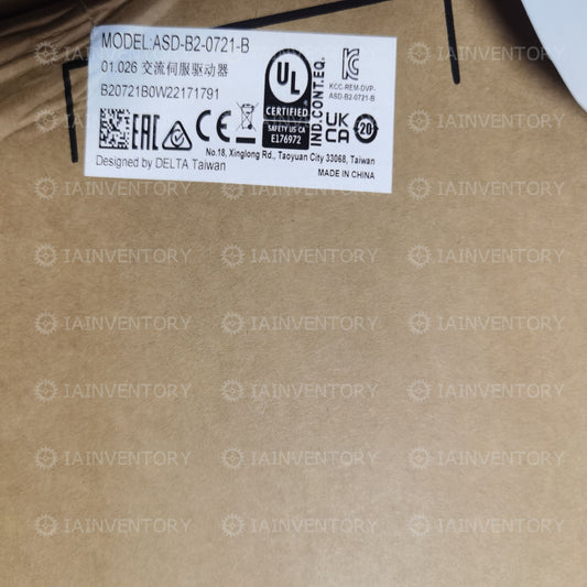 1PCS New In Box Delta servo motor / drive 750W ASD-B2-0721-B + ECMA-C20807RS