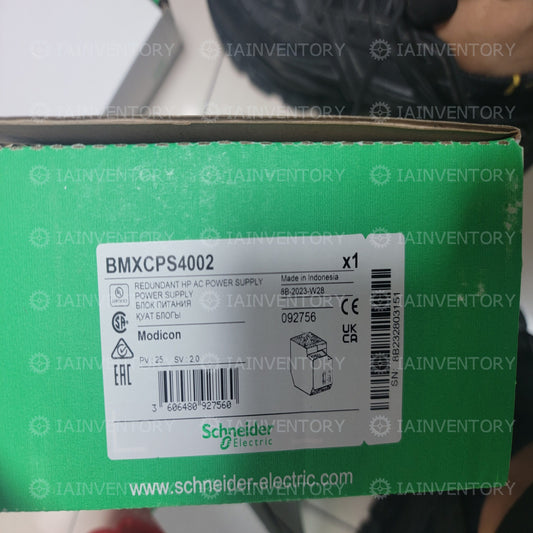 BMXCPS4002 Schneider 40W, 110-220VAC redundant power supply Fast Shp
