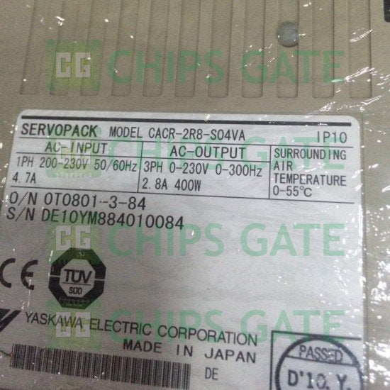 1PCS Yaskawa CACR-2R8-S04VA Servo Driver Good Condition CACR2R8S04VA