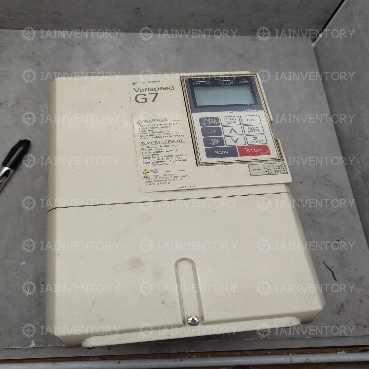 1PCS YASKAWA Inverter CIMR-G7B45P5 G7 5.5KW 380V