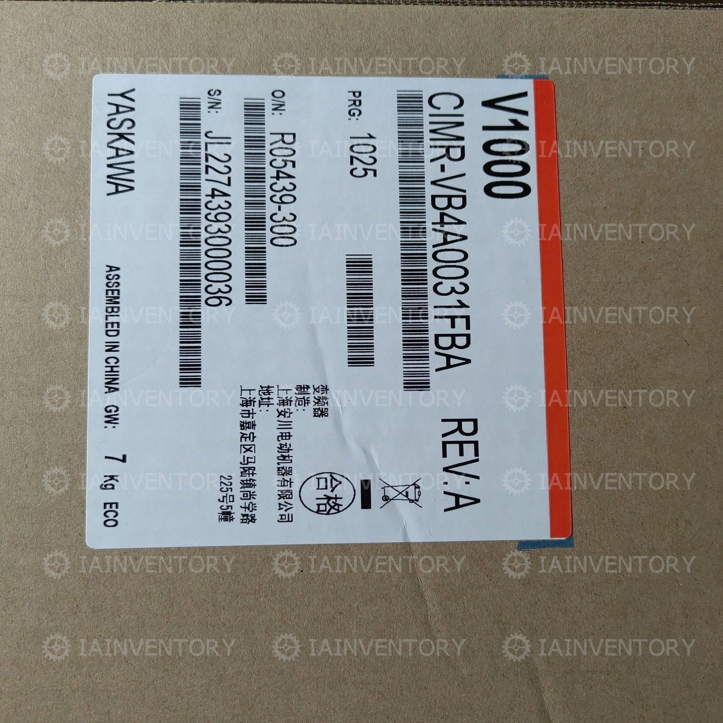Yaskawa CIMR-VB4A0031FBA