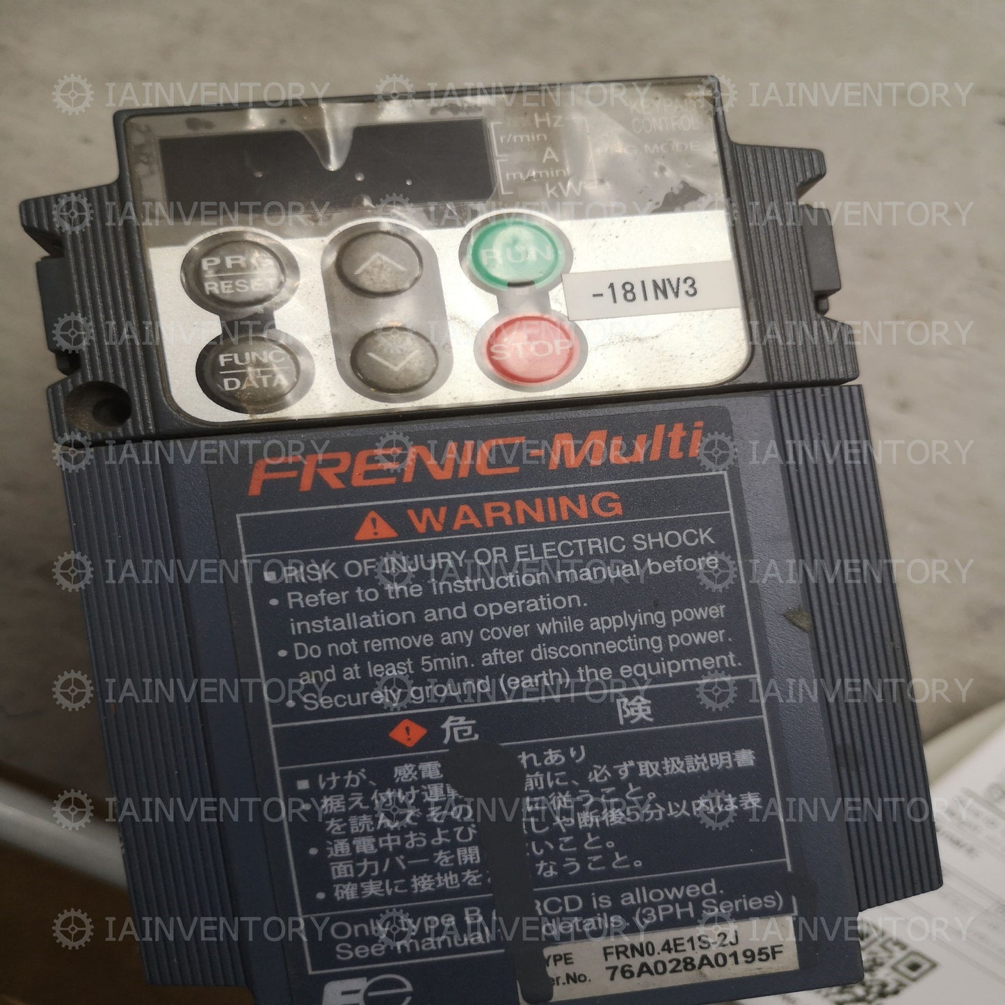 Fuji FRN0.4E1S-2J 0.4KW 220V FRN0.4E1S-2A