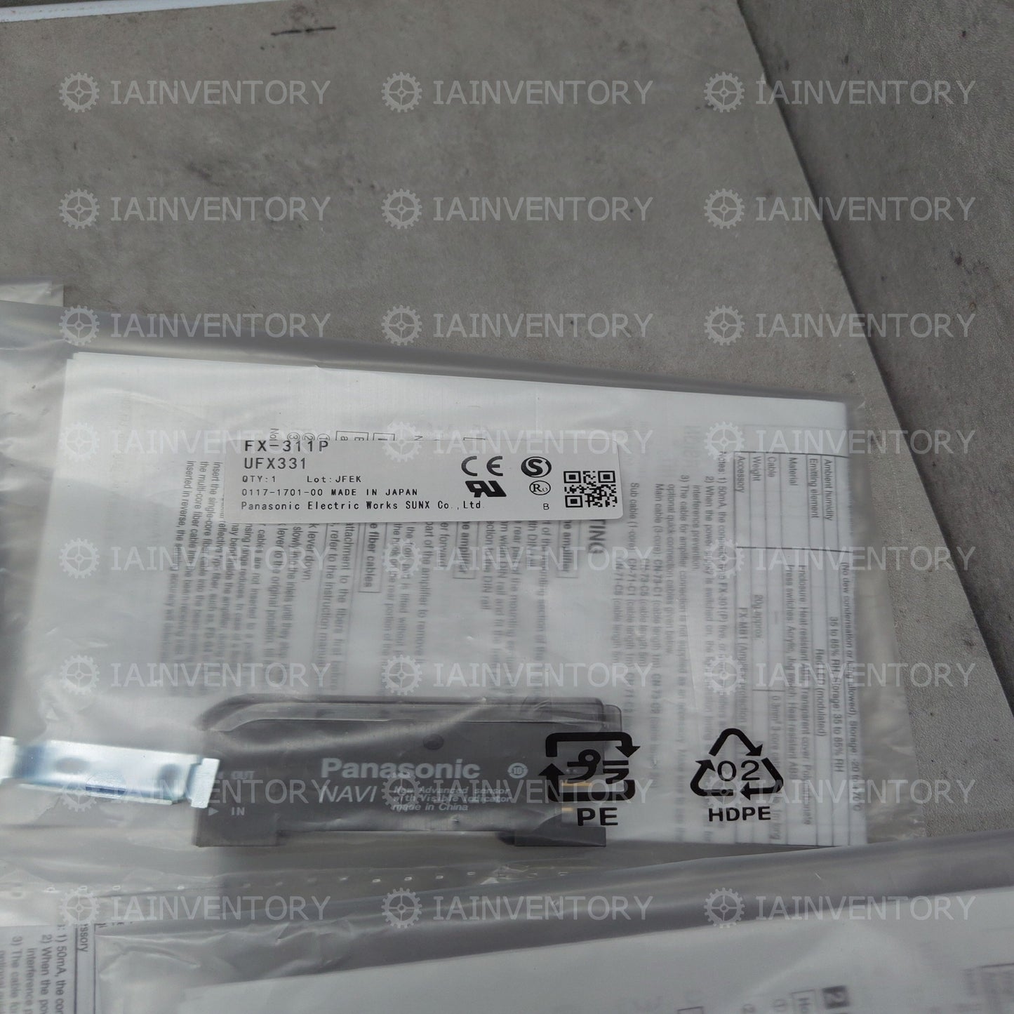 SUNX Panasonic Fiber Amplifier FX-311P FX311P FX/311P