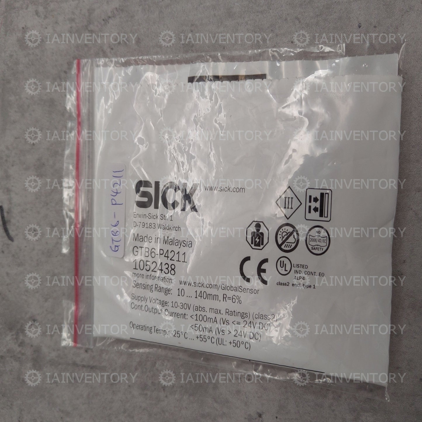 SICK Sensor GTB6-P4211 Photoelectric switch