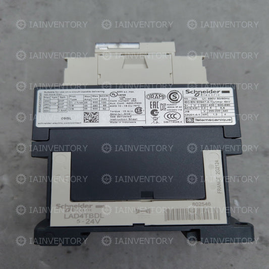 Schneider Electric LC1D09BL 24V 3Pole 9A Contactor