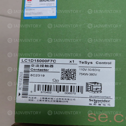Schneider TeSys D Contactor LC1-D150F7C LC1D15000F7C