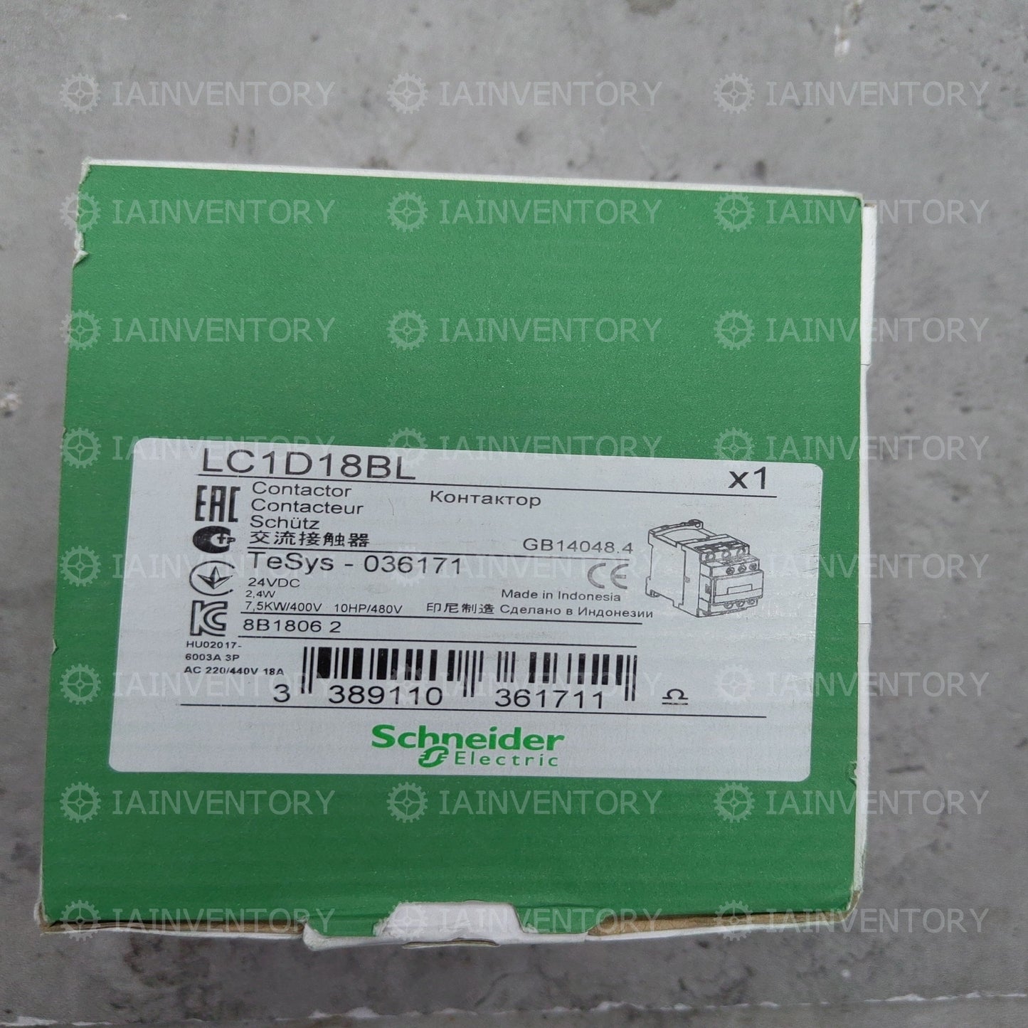 Schneider LC1D18BL DC24V
