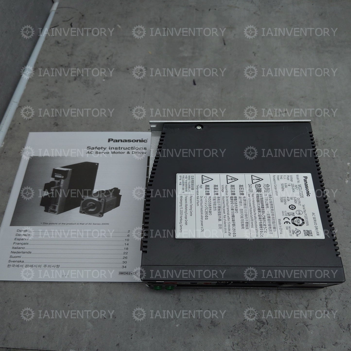 Panasonic servo drives 750W MCDJT3220