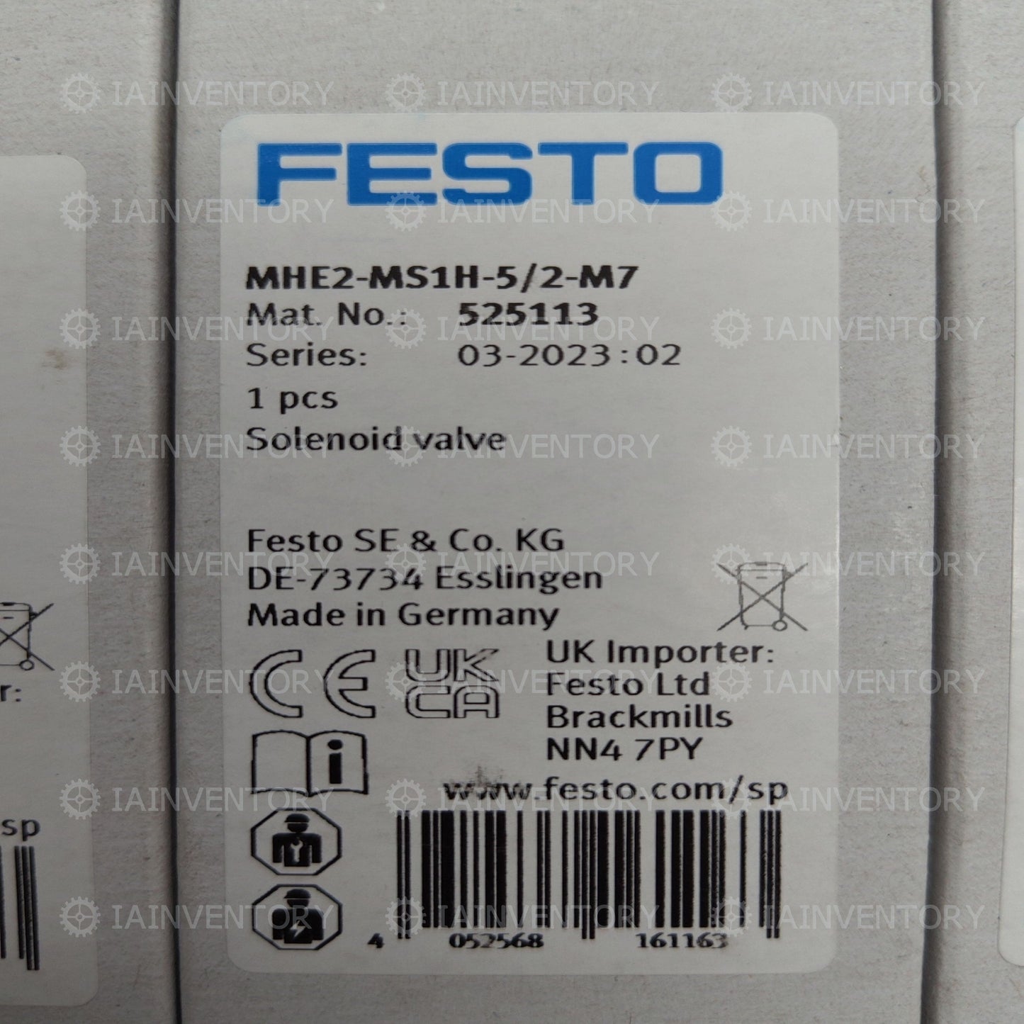 FESTO solenoid valve MHE2-MS1H-5/2-M7