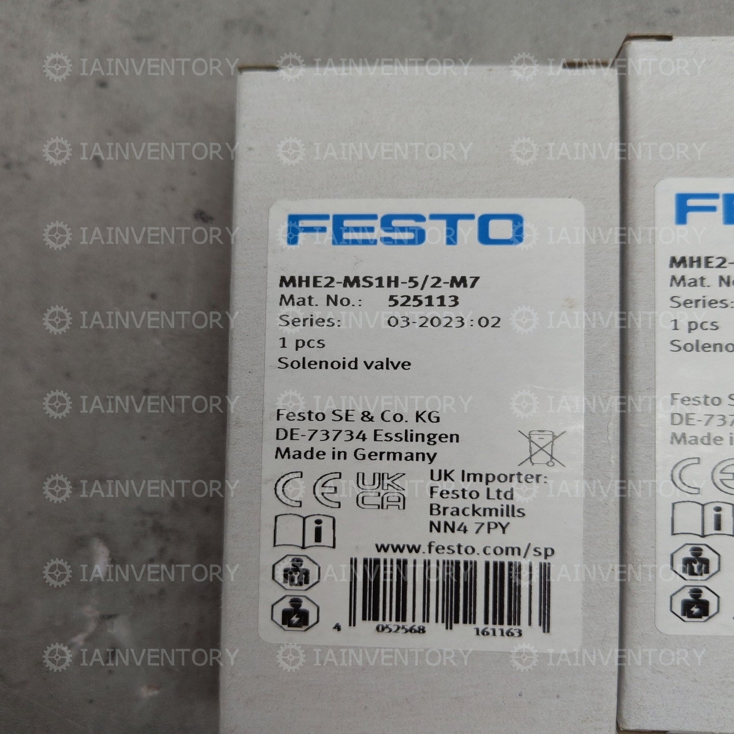 FESTO solenoid valve MHE2-MS1H-5/2-M7