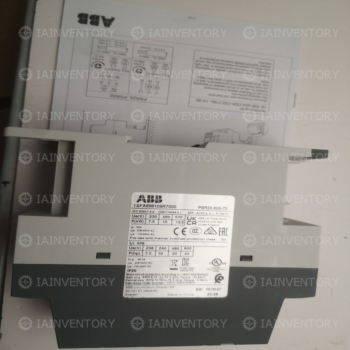 ABB Soft Starter PSR30-600-70 ( PSR3060070 )