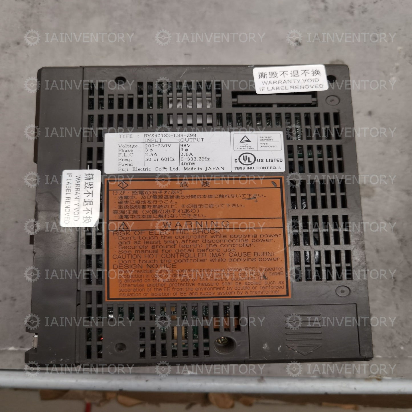 RYS401S3-LSS-Z98 Fuji servo drive