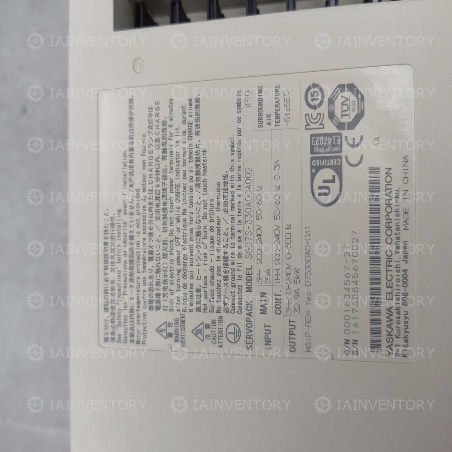 Yaskawa servo driver SGD7S-330A00A002