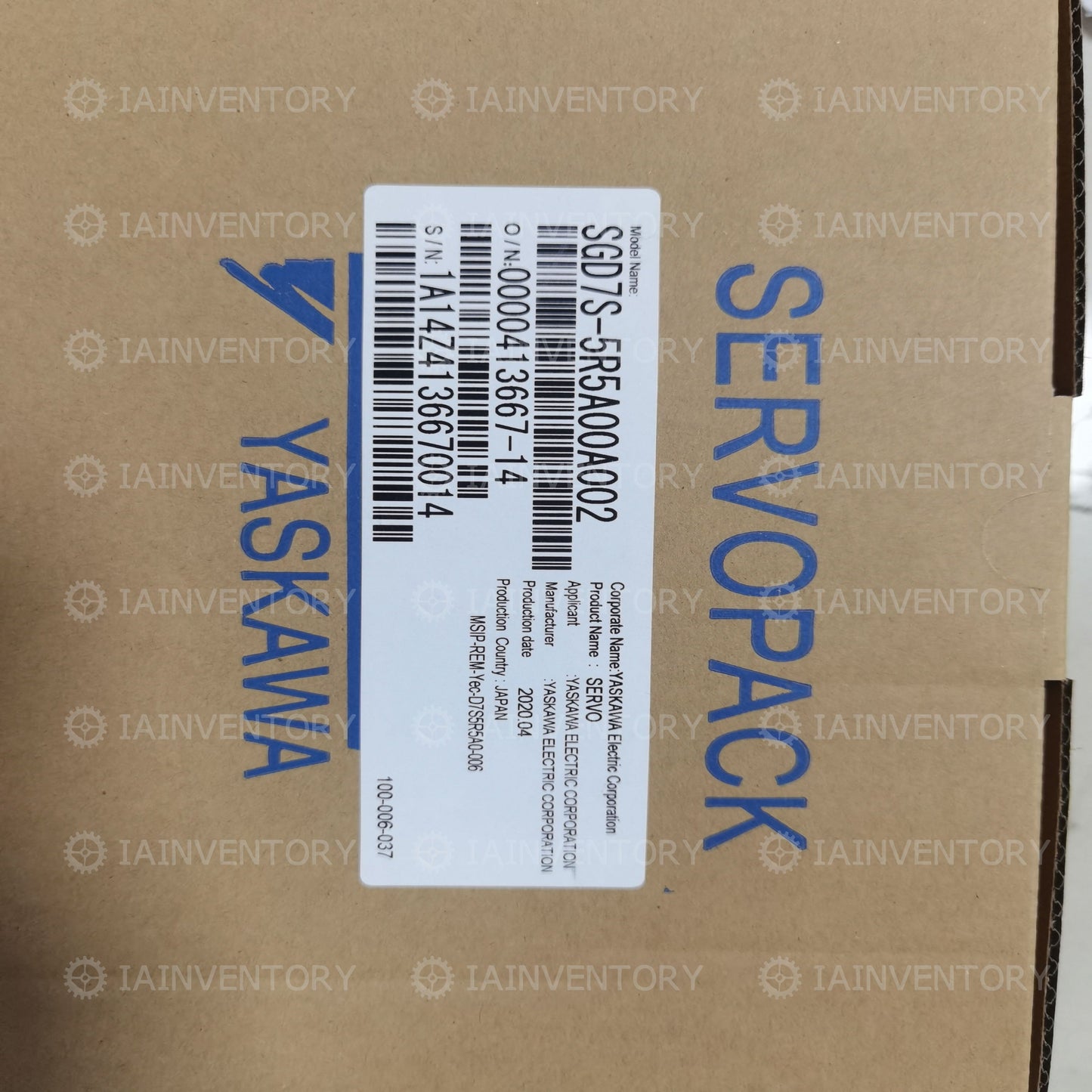 Yaskawa 7 Series Servo Driver SGD7S-5R5A00A002