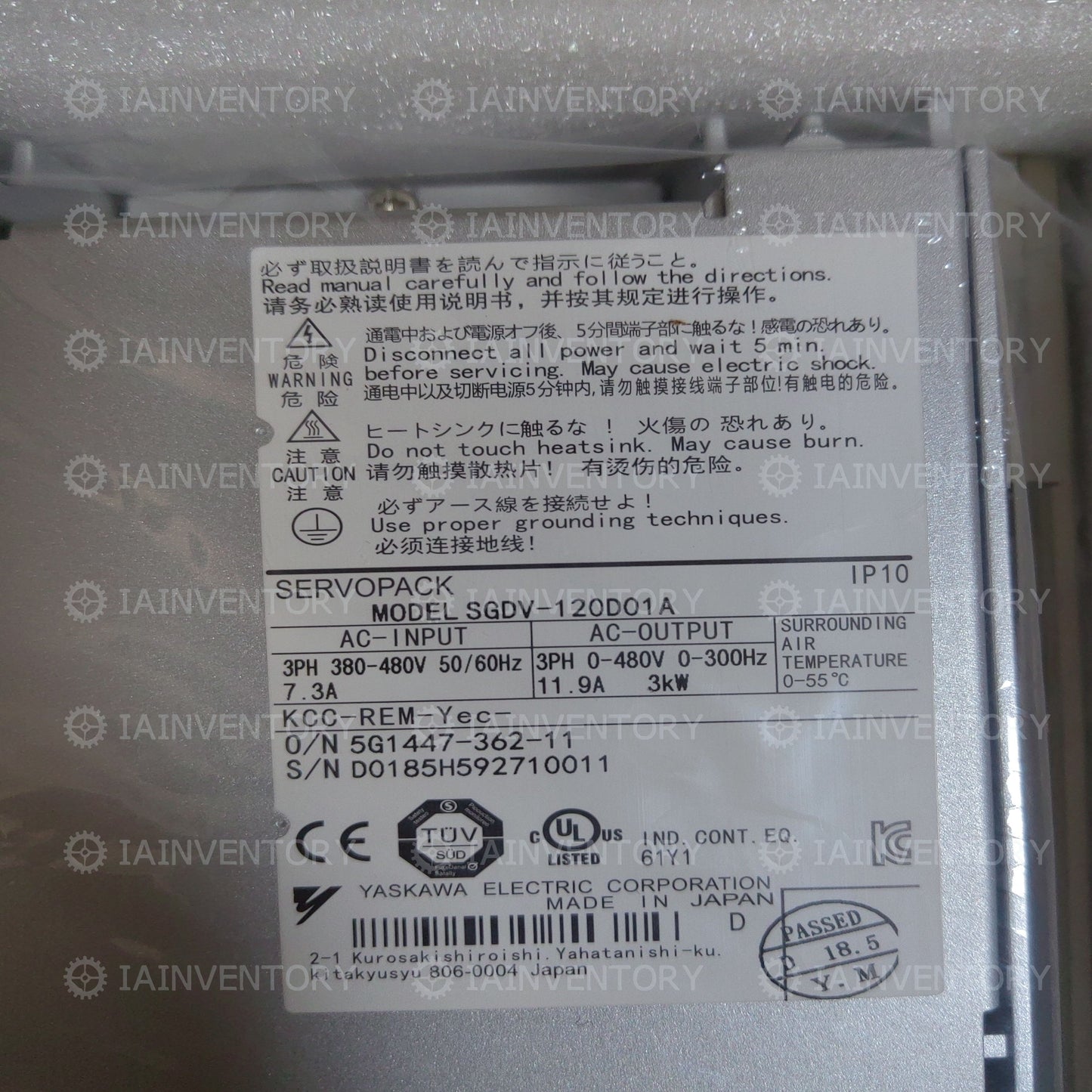 Yaskawa SGDV-5R4D01A