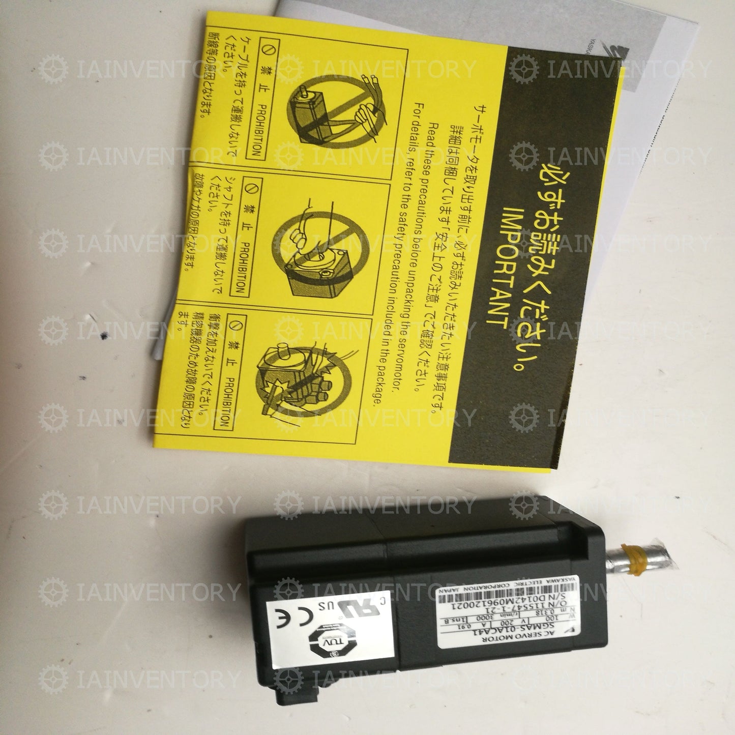 Yaskawa Servo motor SGMAS-01ACA41
