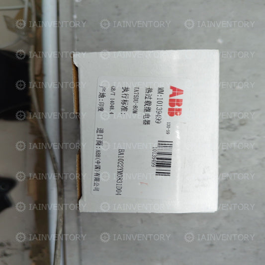 For ABB TA75-DU-80 Thermal Overload Relay