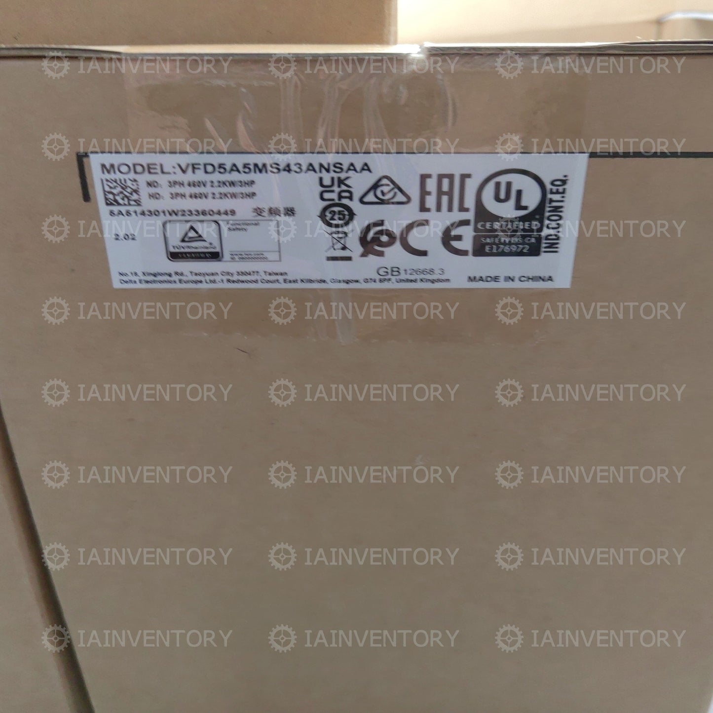 In Stockest Original VFD5A5MS43ANSAA Delta AC Drive 2.2KW