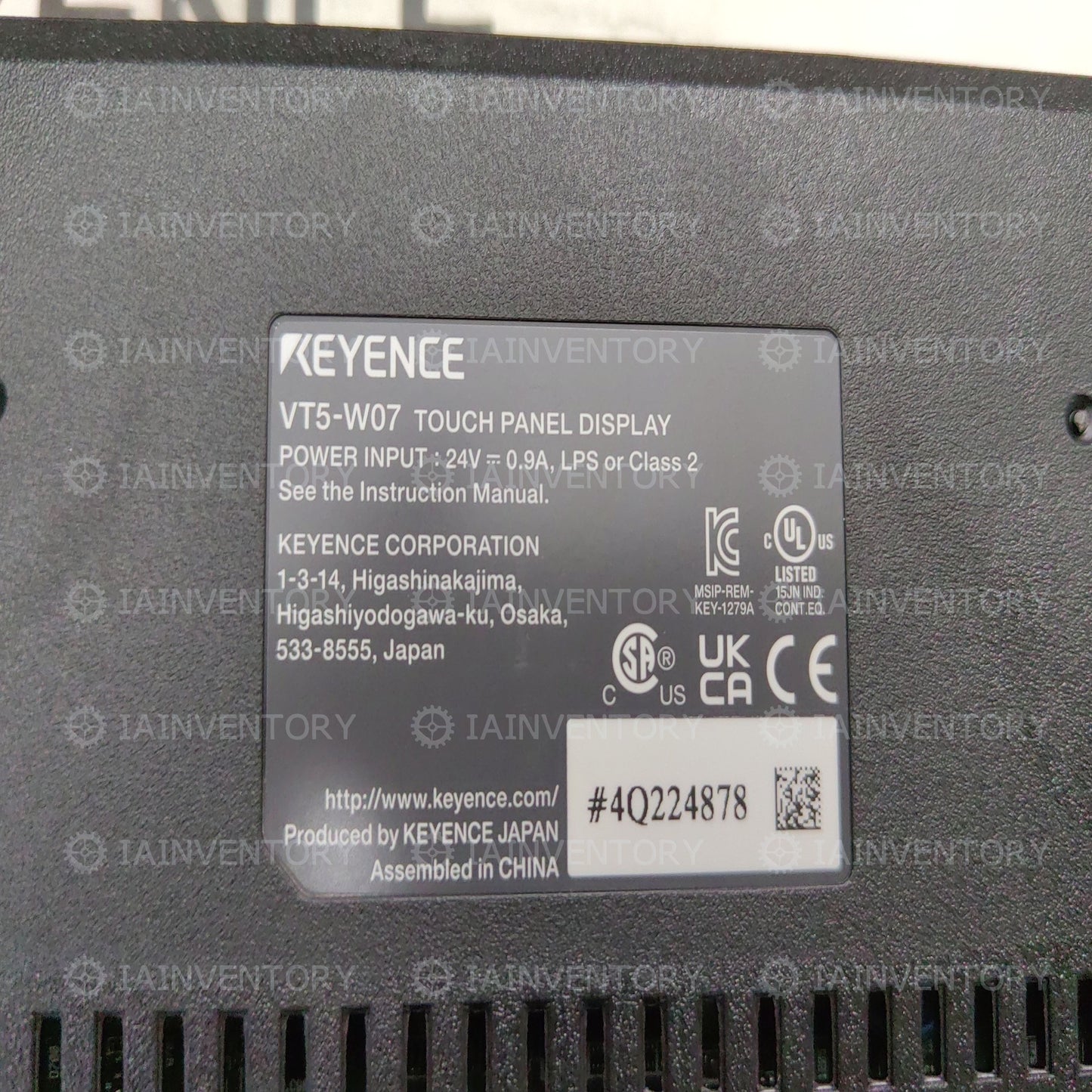 VT5-W07 KEYENCE VT5W07