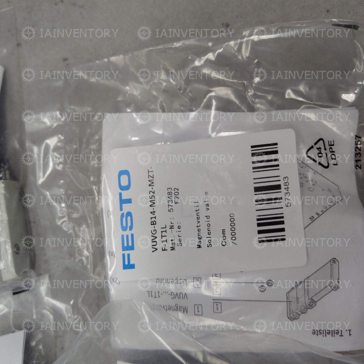 FESTO VUVG-B14-M52-MZT-F-1T1L Solenoid Valve 573483 14mm