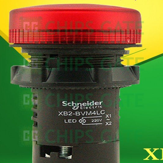 1PCS Schneider XB2BVM4LC AC220V 22mm Push button Red LED Indicator Light