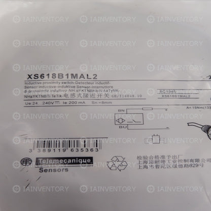 SCHNEIDER XS618B1MAL2 Inductive Proximity Switch